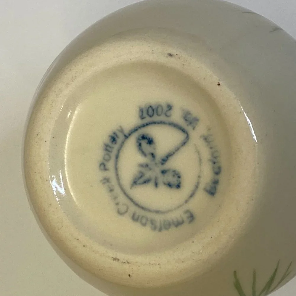 Vintage.‎ Hand-Painted Emerson Creek Pottery Bud vase.